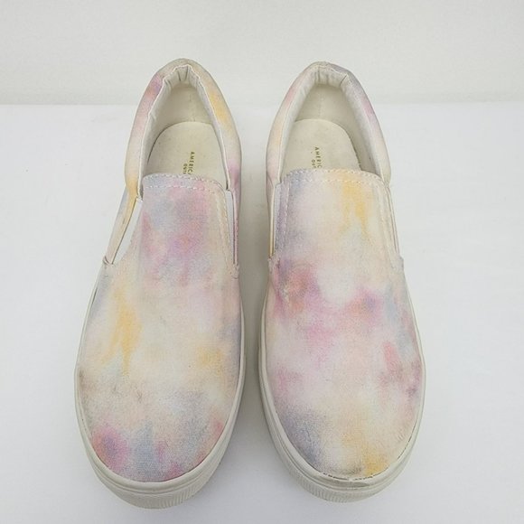 American Eagle Tie Dye Slip-On Canvas Shoes 8 - Picture 2 of 6